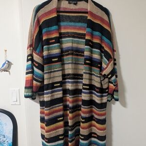 Lord & Taylor Multicolor Striped Cardigan